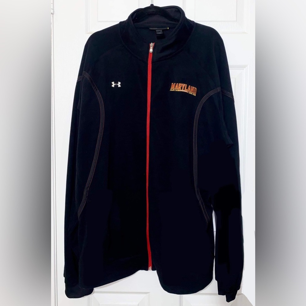 Maryland  Terrapins Under Armour Long Sleeve Zippered  Shirt - Size XXL